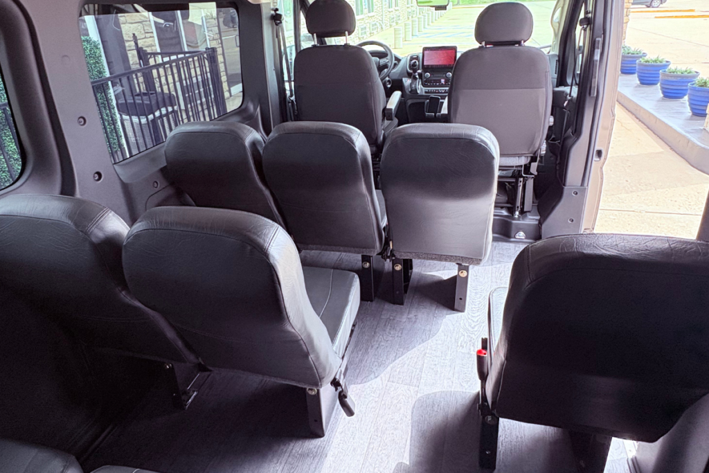 Shuttle Interior from Back